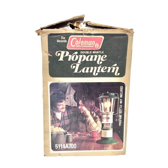 Vintage Coleman Double Mantle Propane Lantern 1970s Model 5114A700 New in Box - Picture 2 of 12